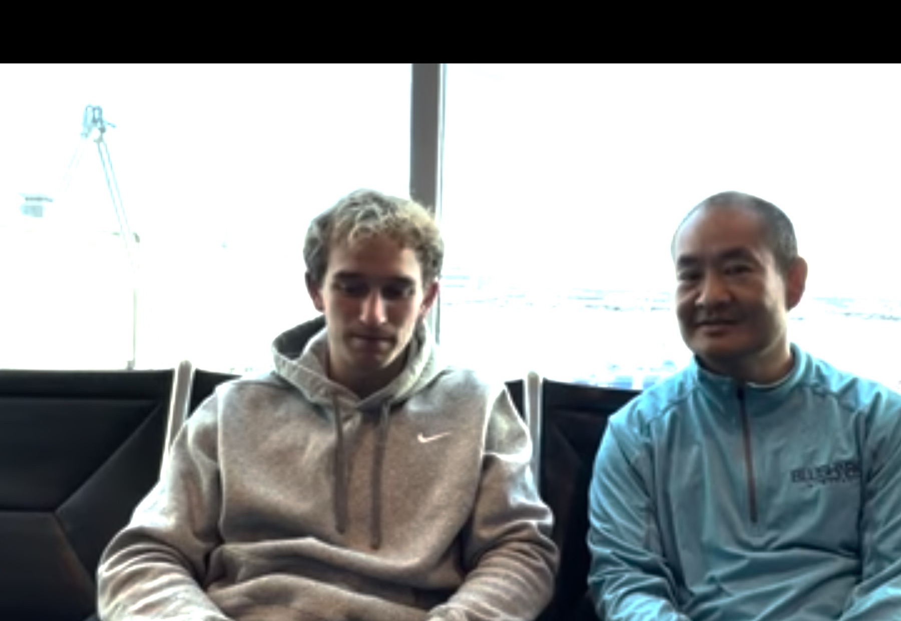 Roanin Podkin and Dennis Yu recording at Denver International Airport, 29 August 2026